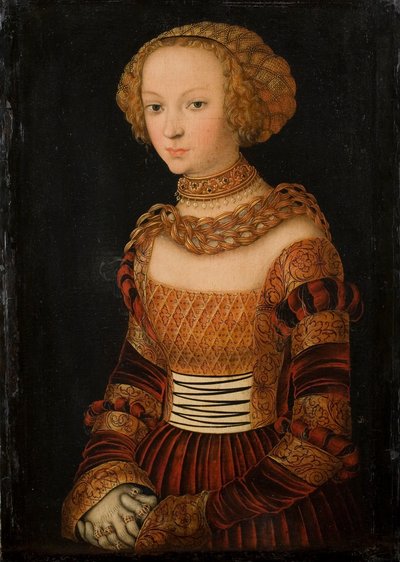 Retrato de una joven de Lucas Cranach the Elder